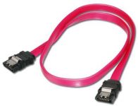 Zvětšit fotografii - PremiumCord 0,75m kabel SATA 1.5/3.0 GBit/s s kovovou zapadkou