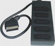 Zvětšit fotografii - PremiumCord Adapter SCART-5xSCART F, kabel 0,5m