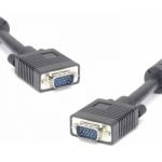 PremiumCord Kabel k monitoru HQ (Coax) 2x ferrit,SVGA 15p, DDC2,3xCoax+8žil, 15m