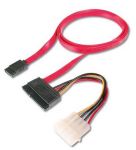 Zvětšit fotografii - PremiumCord kabel SATA datový + napájecí 0.5m