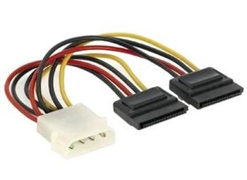 PremiumCord Napájecí kabel k HDD 5,25 Molex - 2x Serial ATA