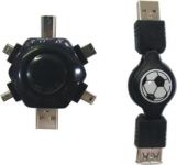 Zvětšit fotografii - PremiumCord USB Mobil Pack navíjecí AAmf+6xUSB adapt