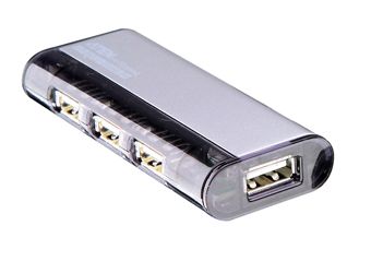 ATEN USB 2.0 HUB 4-portový bez napájení magnetický - černý