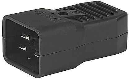 Konektor síťový 230V/M 16A C20, IEC60320 Noname