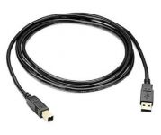 PremiumCord Kabel USB 2.0, A-B, 0.5m barva černá