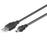 PremiumCord Kabel USB 2.0, A-B mini, 5pinů, 3m