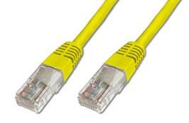 PremiumCord Patch kabel UTP RJ45-RJ45 level 5e 5m žlutá