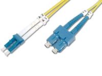 DIGITUS Fiber Optic Patch Cord, LC to SC Singlemode 09/125 µ, Duplex Length 2m