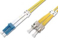 DIGITUS Fiber Optic Patch Cord, LC to ST Singlemode 09/125 µ, Duplex Length 1m