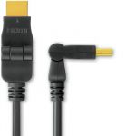 Zvětšit fotografii - PremiumCord Kabel HDMI A - HDMI A M/M 10m,  otočné zlacené konektory