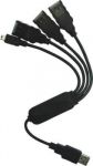 Zvětšit fotografii - PremiumCord USB2.0 HUB 4-portový Black cable