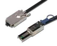 DIGITUS SAS connection cabel, Infiniband - mini SAS 26 pin1.00m,CU, AWG28, 2xshielded, M/M, UL