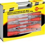 fixPOINT Set 8ks elektrikářských šroubováků + zkoušečka napětí v kufříku