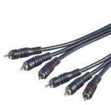 PremiumCord Kabel 3x CINCH-3x CINCH M/M 10m HQ