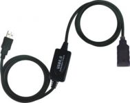 Zvětšit fotografii - PremiumCord USB 2.0 repeater a prodlužovací kabel A/M-A/F  10m