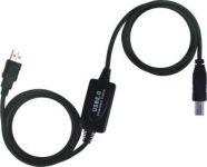 Zvětšit fotografii - PremiumCord USB 2.0 repeater a propojovací kabel A/M-B/M 10m