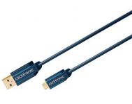 Zvětšit fotografii - ClickTronic HQ OFC USB2.0 kabel, A-B micro, zlacené konektory, 1m