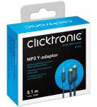 ClickTronic HQ OFC Y redukce Jack 3,5mm - 2x Cinch stereo, M/F, 10cm