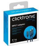 ClickTronic HQ OFC Y redukce Jack 3,5mm - 2x Cinch stereo, F/M, 10cm
