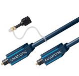 Zvětšit fotografii - ClickTronic HQ Optický kabel Toslink TOS male - TOS male, s redukcí na 3.5mm, 0,5m
