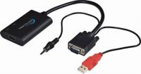 PremiumCord HDMI elektronický konvertor na rozhraní VGA + audio