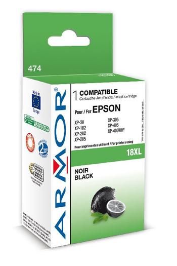 ARMOR ink-jet pro Epson XP102/402 černý,12ml, komp.s 18XL