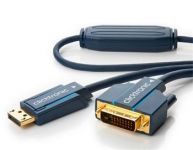 Zvětšit fotografii - ClickTronic HQ OFC kabel DisplayPort - DVI, zlacené kon., M/M, 10m