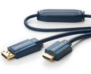 Zvětšit fotografii - ClickTronic HQ OFC kabel DisplayPort - HDMI typ A, zlacené kon., 3D, M/M, 10m