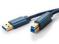 ClickTronic HQ OFC USB3.0 kabel, A-B, zlacené konektory, 3m