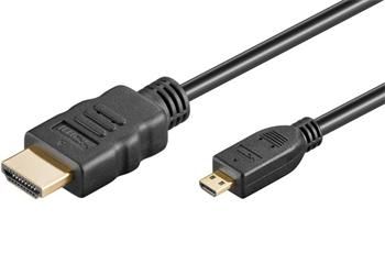 PremiumCord 4K Kabel HDMI A - HDMI micro D, 1m