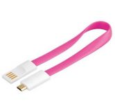 Zvětšit fotografii - PremiumCord Kabel micro USB 2.0, A-B 0,2m magnetický, barva růžová