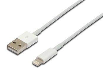 PremiumCord Lightning iPhone nabíjecí a synchronizační MFI kabel, 8pin - USB A, 2m