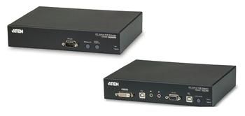 ATEN Extender PC-konzole DVI, po optickém kabelu do 20km, USB, až 1920x1200, RS-232