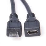 Zvětšit fotografii - PremiumCord Kabel prodlužovací micro USB 2.0 male-female, černý 3m