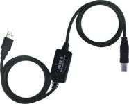 Zvětšit fotografii - PremiumCord USB 2.0 repeater a propojovací kabel A/M-B/M 15m