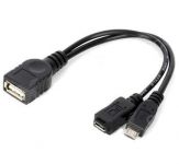 Zvětšit fotografii - PremiumCord USB redukce kabel USB A/female+Micro USB/female - Micro USB/male OTG