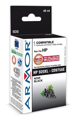 ARMOR ink-jet pro HP, No. 920XL, černá, 48ml, CD975AE