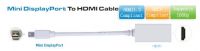 PremiumCord adaptér Mini DisplayPort - HDMI M/F, support 3D, 4Kx2K