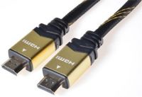 Zvětšit fotografii - PremiumCord GOLD 4K HDMI High Speed + Ethernet kabel, zlacené konektory, 2m