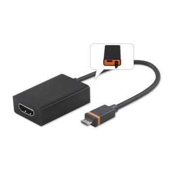goobay PremiumCord SlimPort/MyDP adaptér na HDMI s micro USB napájením