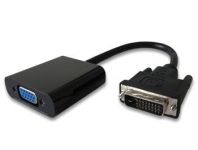 Zvětšit fotografii - Převodník DVI na VGA s krátkým kabelem - černý