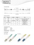 DIGITUS Fiber Optic Patch Cord, LC/LC Multimode 50/125 µ, OM3, Duplex, 1m