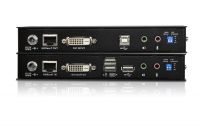 ATEN Extender PC-konzole DVI, HDBaseT 2.0, USB, RS-232, audio, 1920 x 1200 bodů/100m