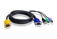 Zvětšit fotografii - ATEN KVM sdružený kabel k CS-82U,84U,CL-5808, 5816 USB + PS/2, 3m