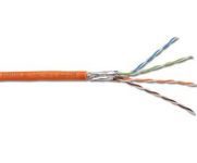 DIGITUS CAT 7 orange Twisted Pair PiMF Installation CableS/FTP, AWG 23/1, LSZH, 1000MHz, 1m