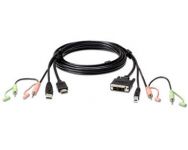 Zvětšit fotografii - ATEN KVM HDMI-DVI sdružený kabel s audiem k CE, CS-1762/4 USB, 1.8m