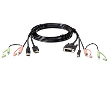 ATEN KVM HDMI-DVI sdružený kabel s audiem k CE, CS-1762/4 USB, 1.8m