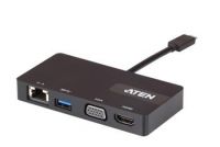 Zvětšit fotografii - ATEN USB-C Multiportová dokovací stanice HDMI, VGA, RJ45, USB-C