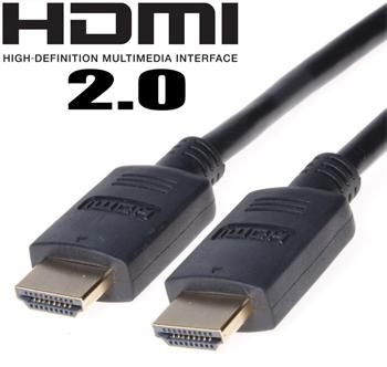 PremiumCord HDMI 2.0b High Speed + Ethernet kabel, zlacené konektory, 7,5m