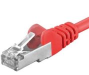 Zvětšit fotografii - Premiumcord Patch kabel CAT6a S-FTP, RJ45-RJ45, AWG 26/7 0,25m červená
